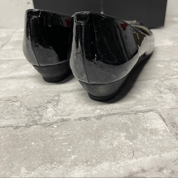 NWOT Marc Jacobs black patent leather wedges 8 - Picture 7 of 10